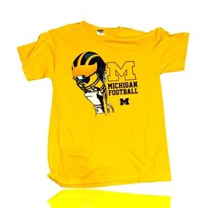 University of Michigan Wolverines Vintage T-Shirt: Go Big Blue: Adult Medium
